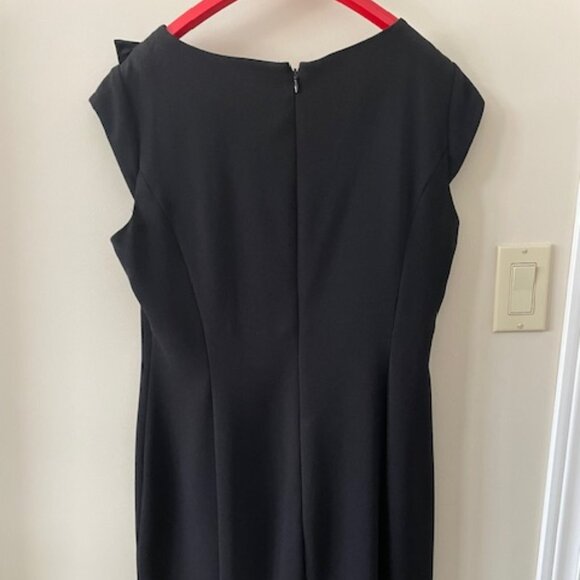 Jessica VTG - sheath dress  - black - with large bow   - cap sleeves - size 12 - Picture 3 of 8
